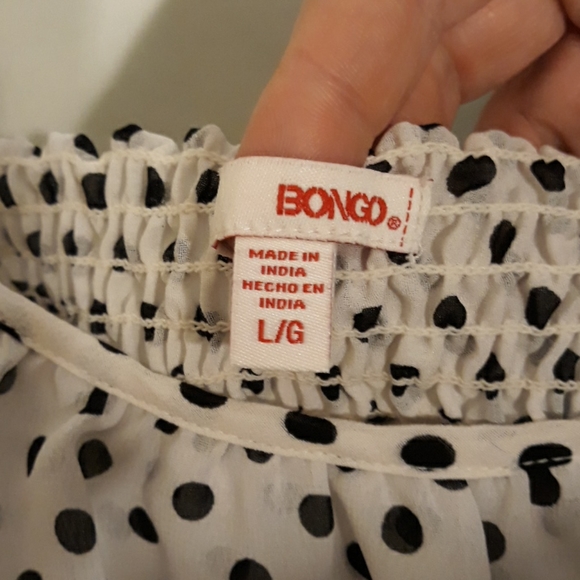 Bongo white with black polka dot top - Picture 2 of 5